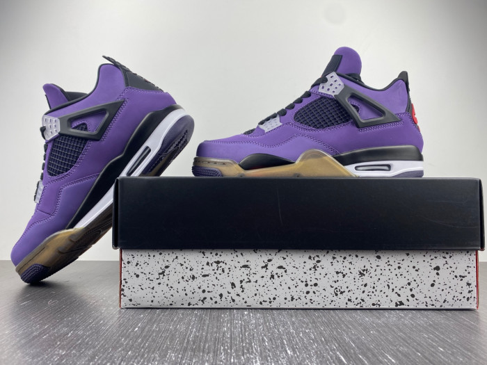 travis scott x air jordan 4 “purple” 308497-510