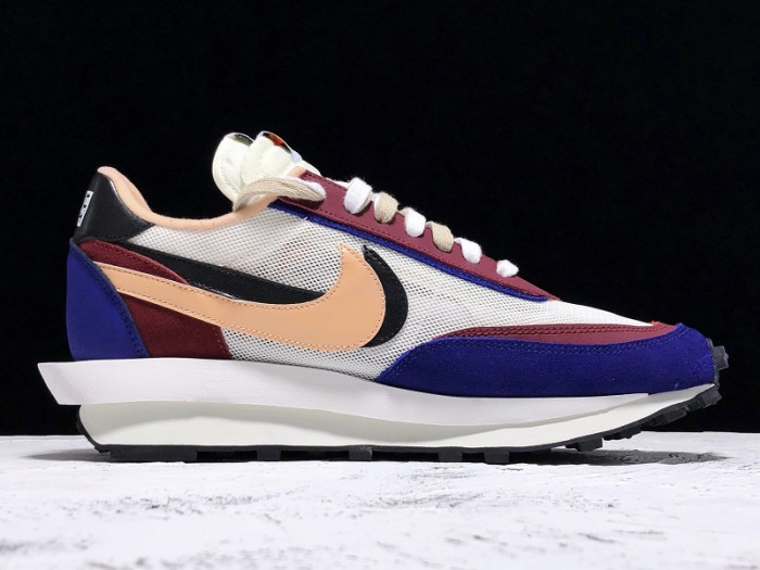 sacai × nike ldv waffle daybreak white blue bv0073-700