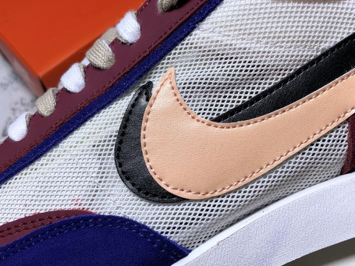 sacai × nike ldv waffle daybreak white blue bv0073-700