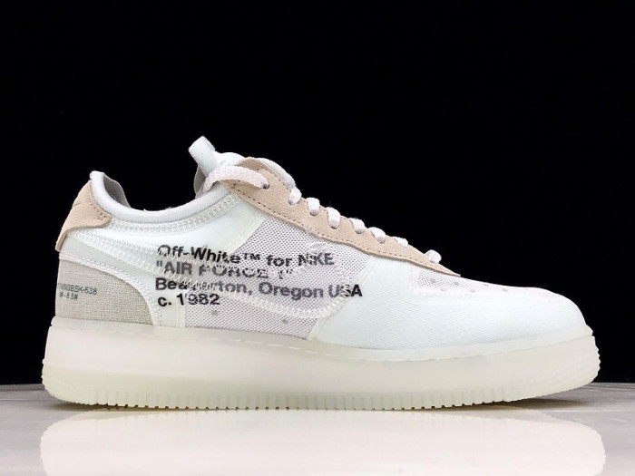 nike air force 1 low off white mens ao4606-100