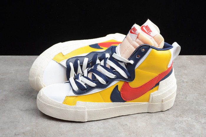sacai x nike blazer mid varsity maize bv0072-700