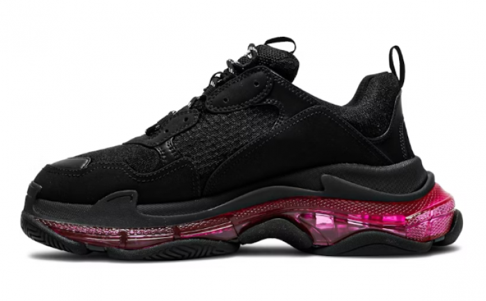 blcg sneaker triple.s.clear sole ‑ black pink neon