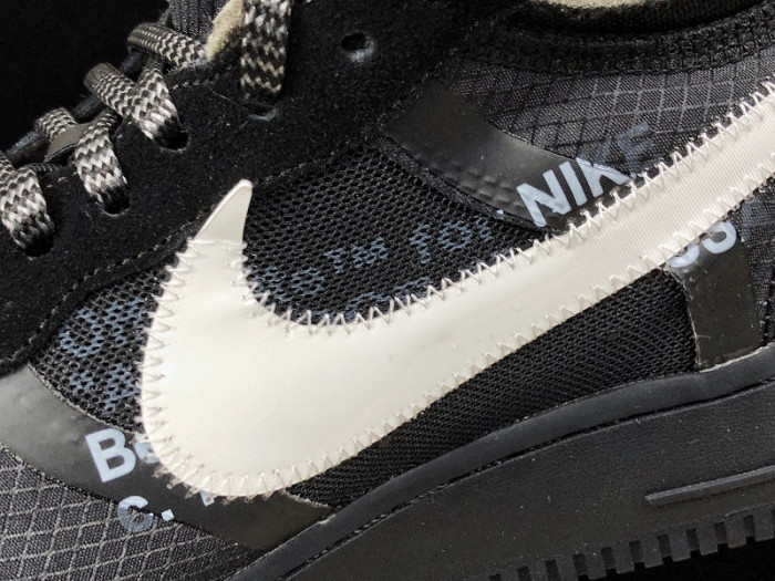 nikeair force 1 low ow black white ao4606-001