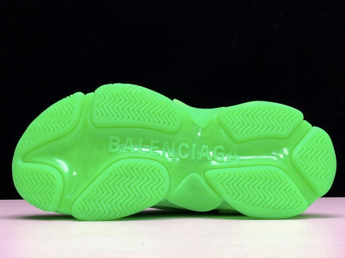 blcg sneaker triple.s.gomma "neon green"541624 w09ol 3801