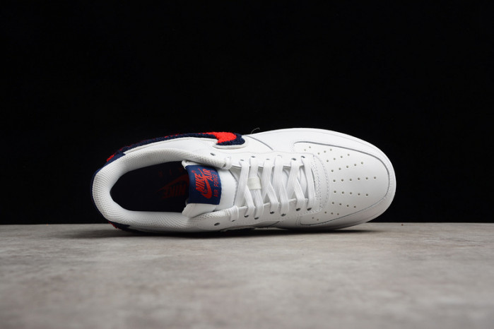 nike air force 1 low lv8 3d chenille swh white red blue 823511-106