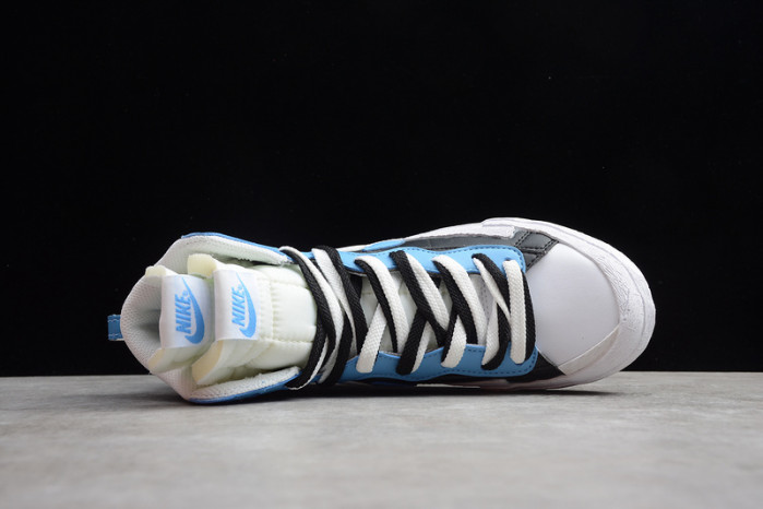 sacai x nike blazer mid university blue bv0072-001