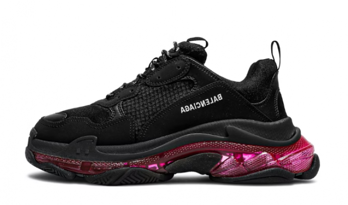 blcg sneaker triple.s.clear sole ‑ black pink neon'' 541624w2fr11053