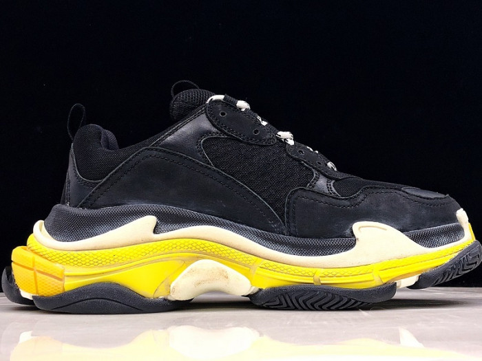 blcg sneaker triple.s.gomma black-yellow