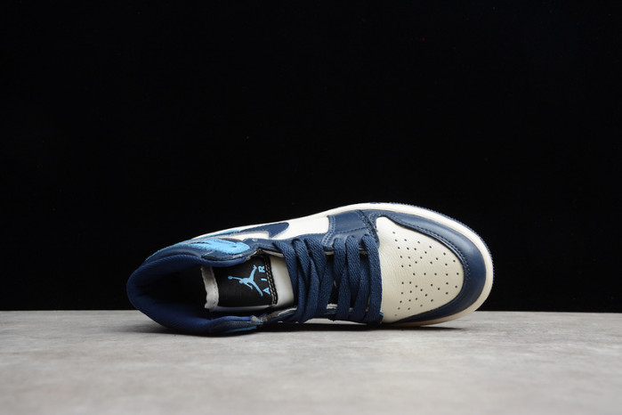 kids air jordan 1 obsidian university blue (555088-140)