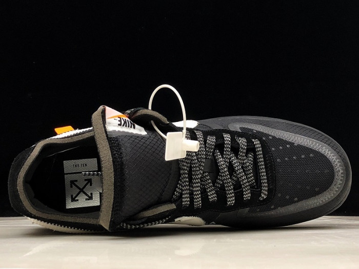 nikeair force 1 low ow black white ao4606-001