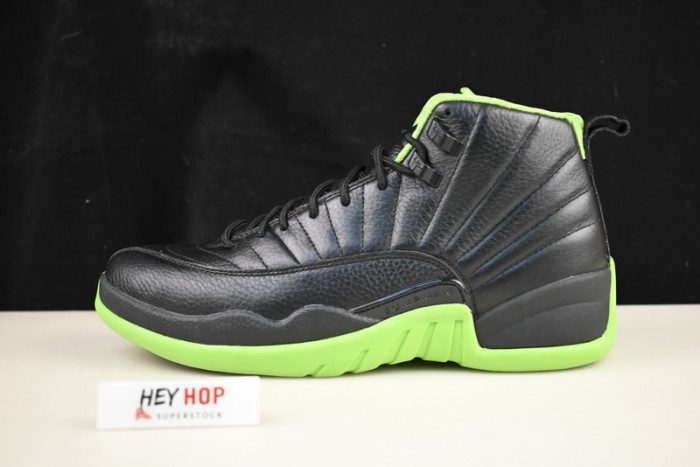 air jordan 12 black green dv12345
