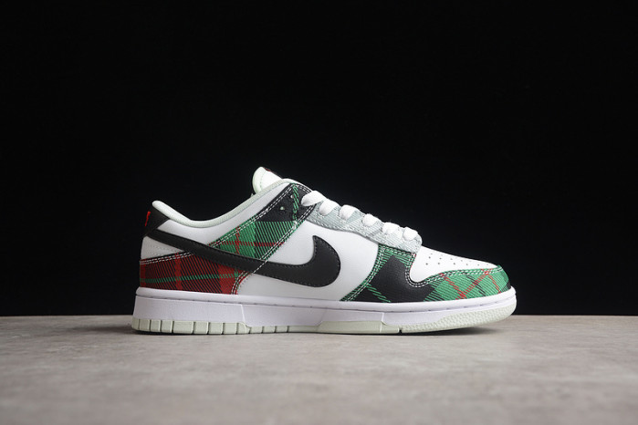 nike dunk low tartan plaid dv0827-100