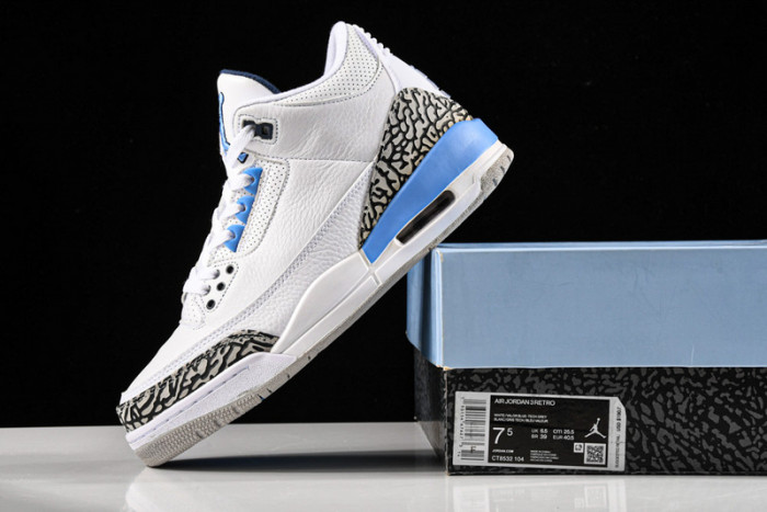 air jordan 3 retro unc (2020) ct8532-104