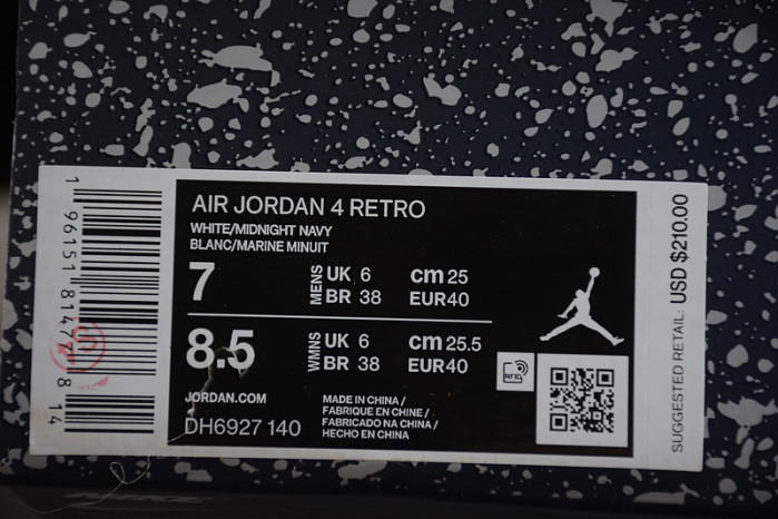 air jordan 4 midnight navy dh6927-140