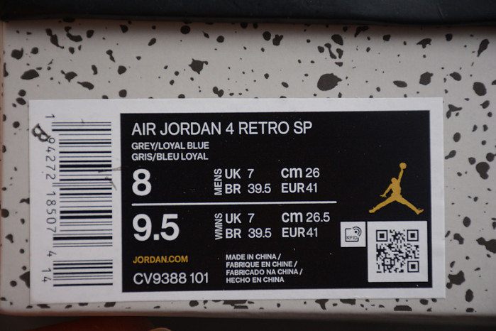 off-white x air jordan 4 retro " sail " cv9388-101