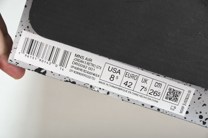 air jordan 5 wmns gore-tex off-noir dr0092-001