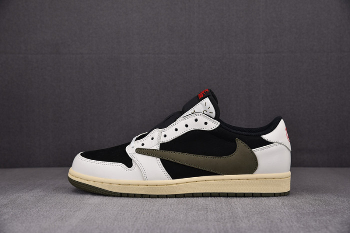 kids travis scott x air jordan 1 low og wmns “olive” dz4137-106