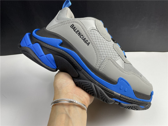 blcg sneaker triple.s.gomma grey blue 536737 w06n1 9018