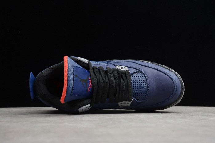 air jordan 4 wntr loyal blue habanero red black cq9597-401