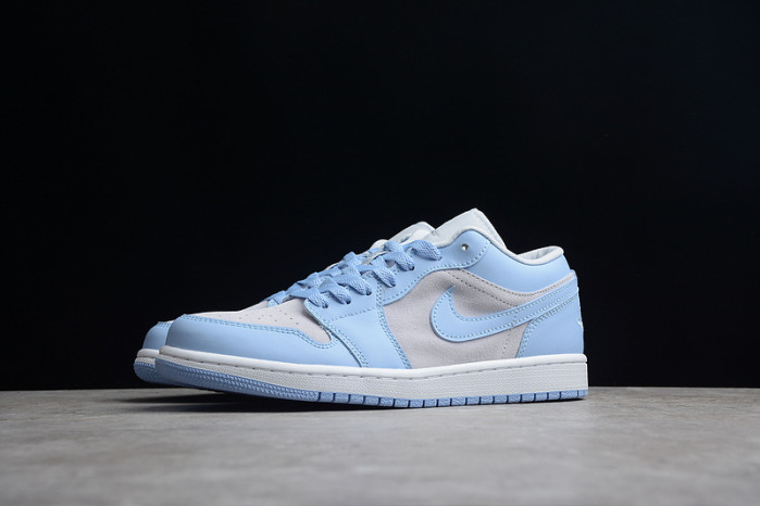 air jordan 1 low football grey aluminum (w) dc0774-050