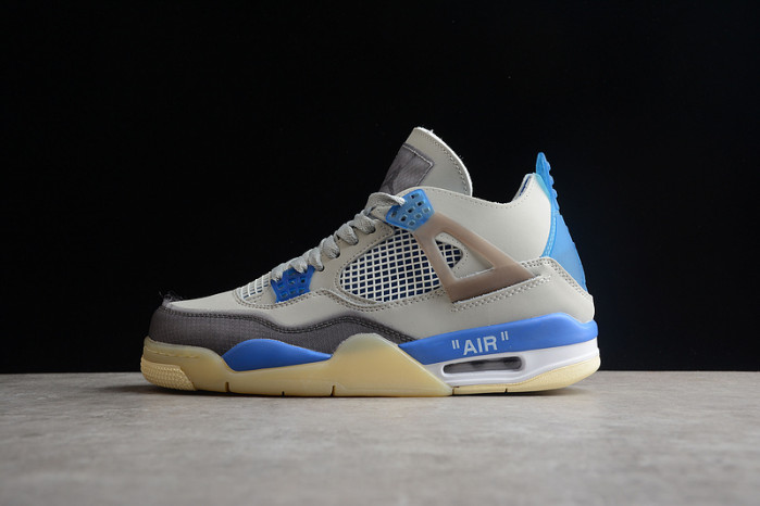 off-white x air jordan 4 retro " sail " cv9388-101