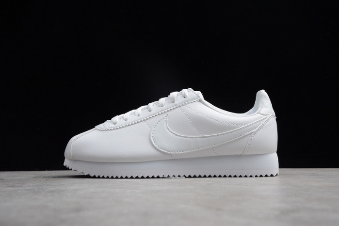 nike classic cortez leather white (w) 807471-102