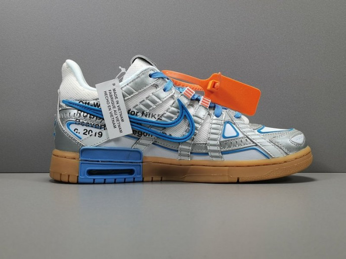 ow nike air rubber dunk "university blue" cu6015-100
