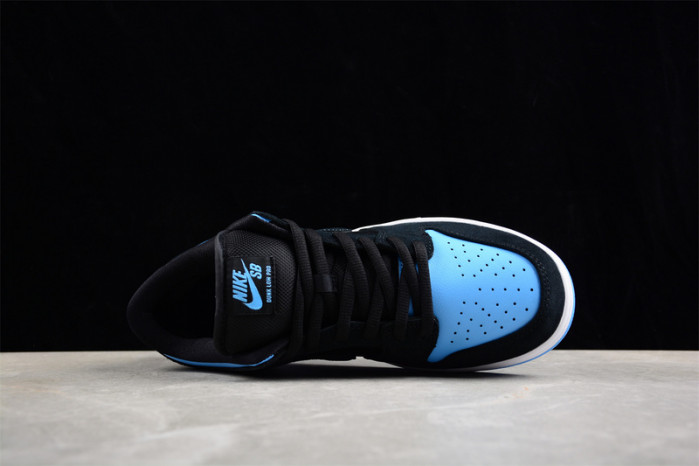 nike sb dunk low “black/university blue” 304292-048