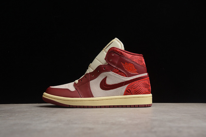 air jordan 1 mid se wmns “tiki leaf”dz2820-601