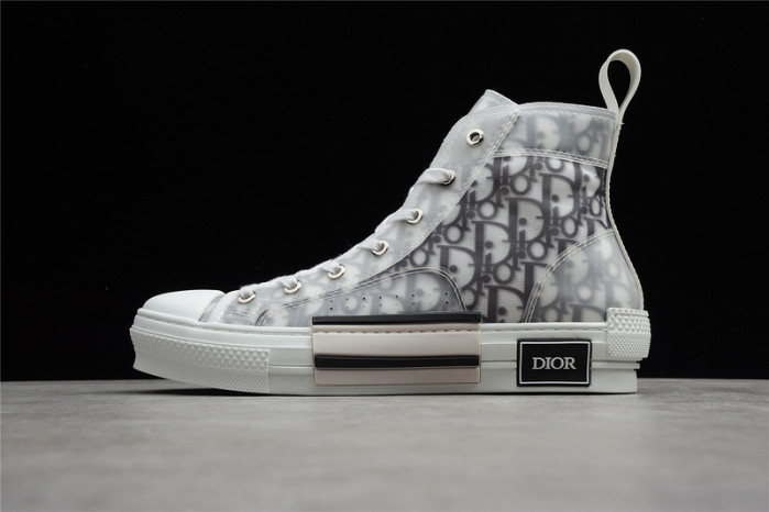 d10r b23 high top logo oblique sneakers
