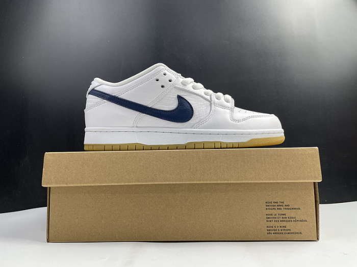 nike sb dunk low orange label white navy cz2249-100