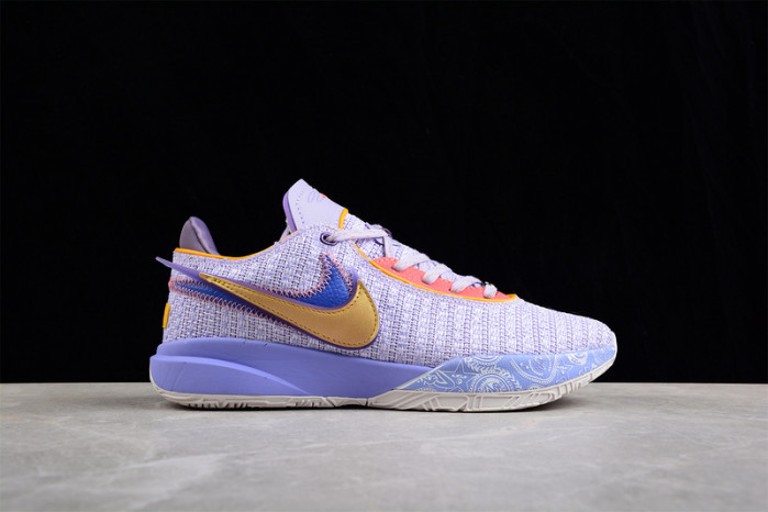 nike lebron 20 violet frost dj5422-500