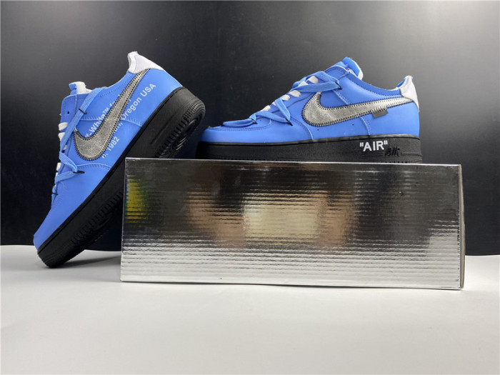 nike ow x air force 1 low university blue ck0866-401