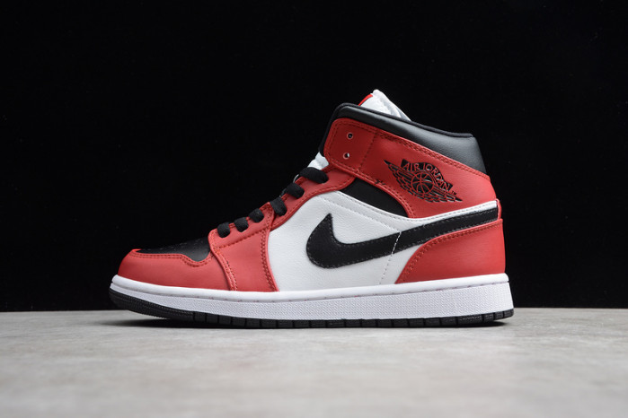 air jordan 1 mid chicago toe 554724-069