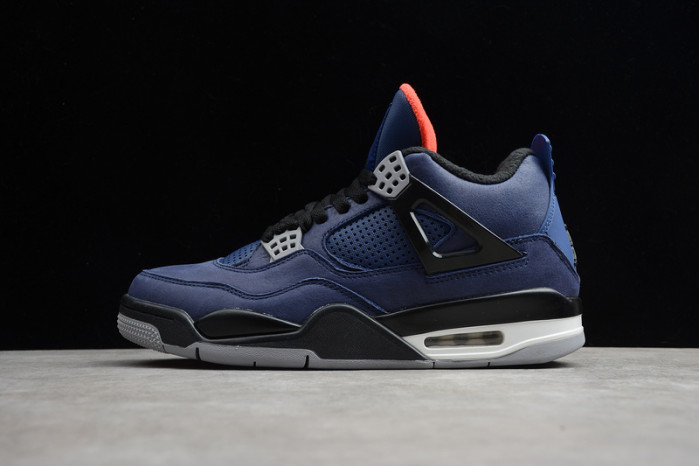 air jordan 4 wntr loyal blue habanero red black cq9597-401