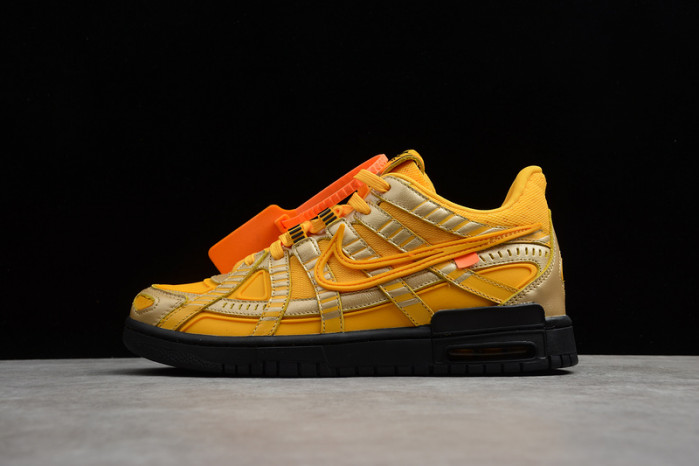 ow nike air rubber dunk “university gold” cu6015-700