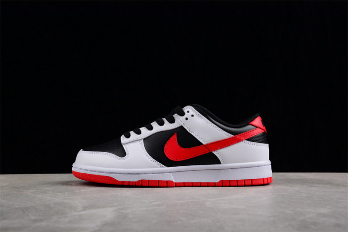 nike dunk low retro white black university red fd9762-061