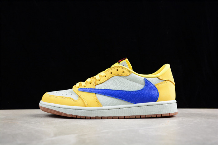 travis scott x air jordan 1 low og “canary” dz4137-700