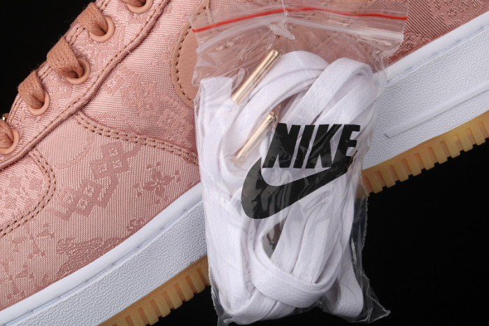 air force 1 low clot rose gold silk cj5290-600