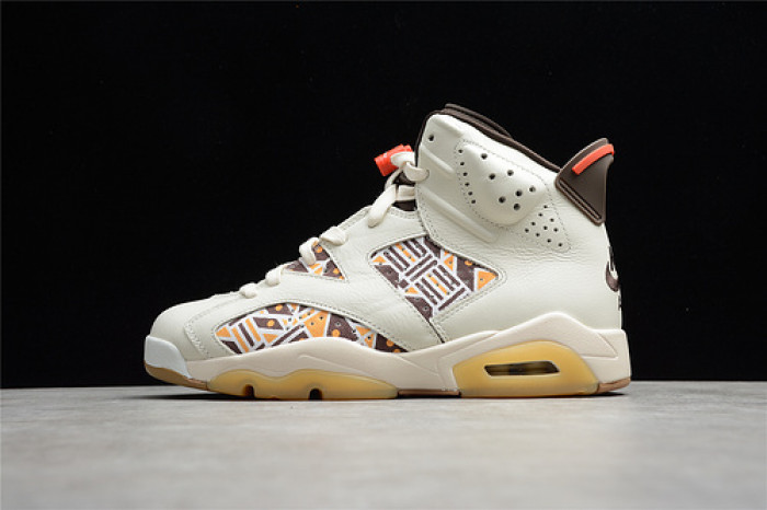 air jordan 6 retro quai54 sail brown (2020) cz4152-100