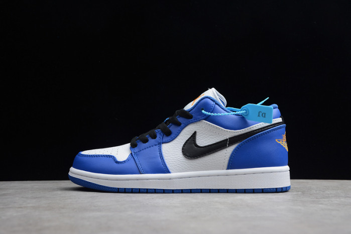 air jordan 1 low hyper royal orange peel 553558-401