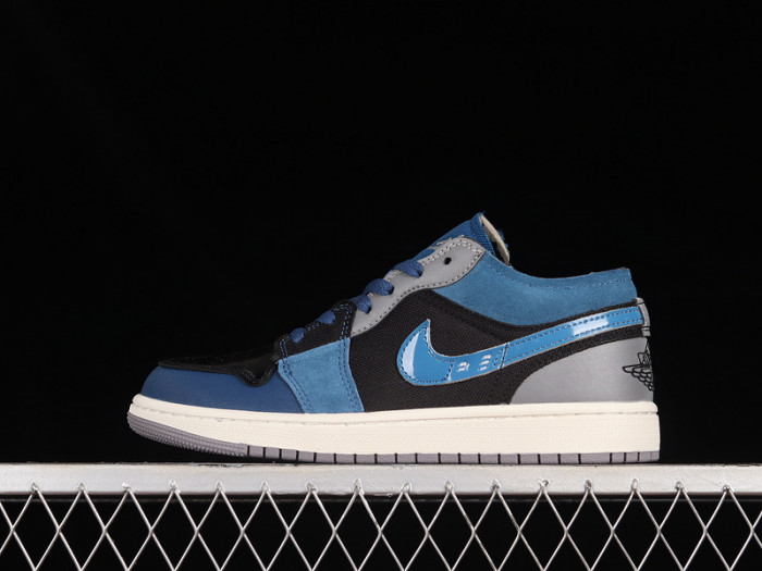 air jordan 1 low se craft obsidian french blue ashen slate white dr8867-400