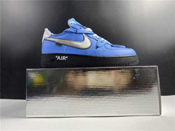 nike ow x air force 1 low university blue ck0866-401