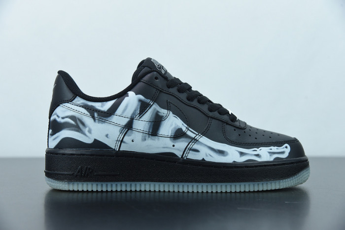 nike air force 1 low black skeleton halloween (2019) bq7541-001