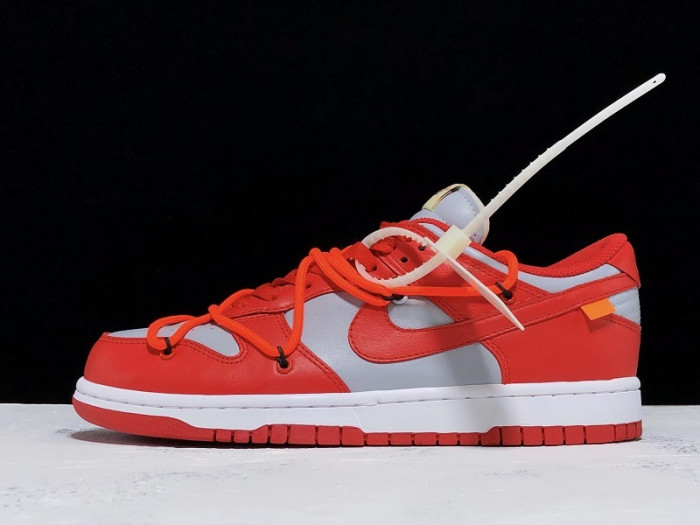 nike dunk low ow university red ct0856-600