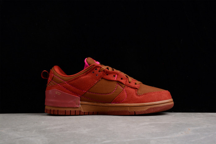 nike dunk low disrupt 2 desert bronze pink prime (w) dh4402-200