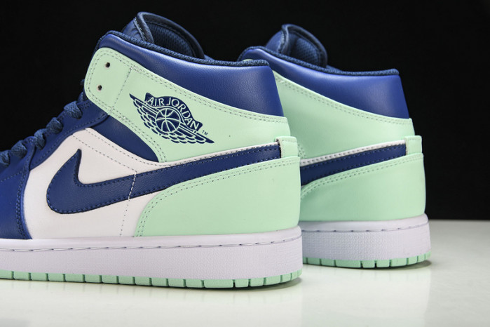 jordan 1 mid blue mint 554724-413