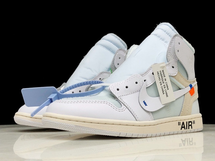air jordan 1 retro high ow white aq0818-100