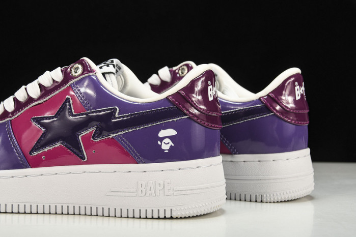a bathing ape bape sta low color camo combo purple hp33-132