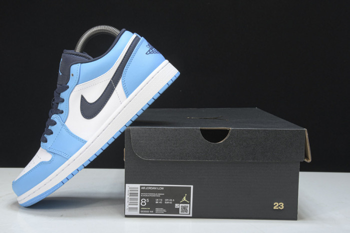 air jjordan 1 low unc (2021) 553558-144